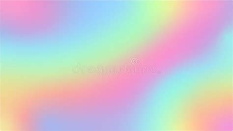 Rainbow Fantasy Background Holographic Illustration In Pastel Colors