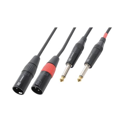 POWER DYNAMICS CONNEX 1 5M SIGNAL LEAD 2X XLR MALE 2X 6 3 MONO At