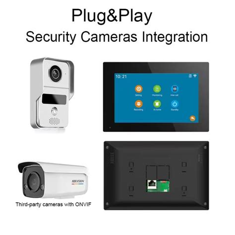 Tuya Ip Poe Video Intercom System With Lcd Monitor Support Security