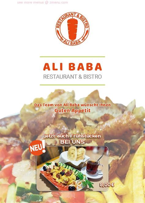 Speisekarte Von Ali Baba Restaurant Heide