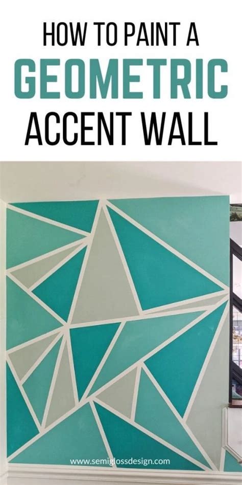 The Easy Way To Paint A Geometric Accent Wall Semigloss Design