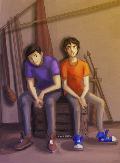 Frank And Percy Percy Jackson Percy Jackson Fandom Percy Jackson