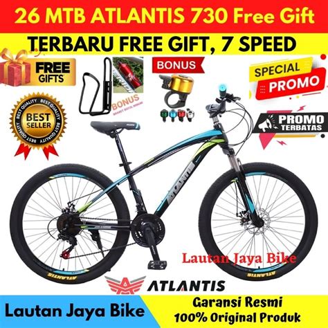 Jual Sepeda Gunung 26 MTB Atlantis 730 Rem Cakram Sepeda Gunung