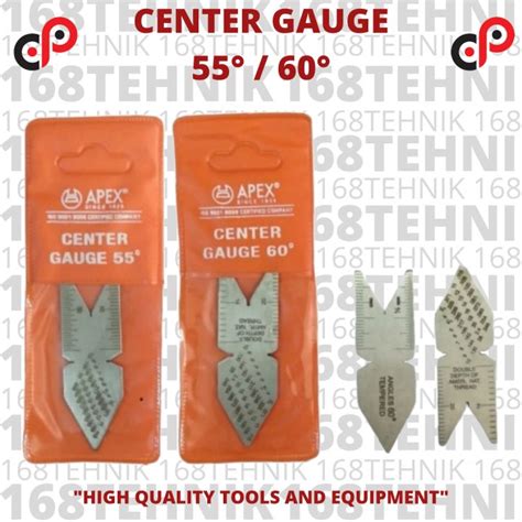 Center Gauge 55 Derajat Center Gauge 60 Degrees Mal Pahat Ulir