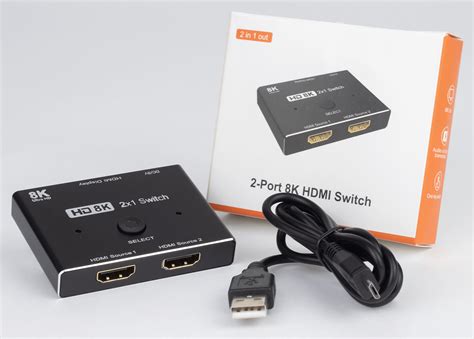 Reagle Rozdzielacz HDMI 2 1 SWITCH Przełącznik 8K 60Hz Wszystkie