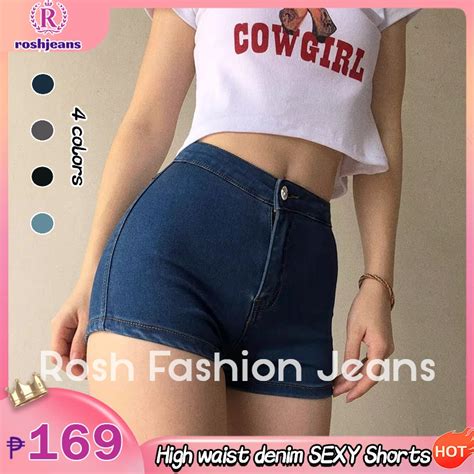 High Waist Shorts For Woman Denim Shorts Women S High Waist Denim Shorts Stretchable Korea Style