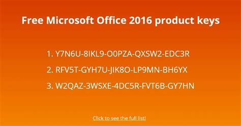 30+ Free Microsoft Office 2016 Product Keys - Followchain