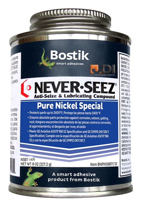 Never Seez Nsbt N Pure Nickel Special Anti Seize Compounds