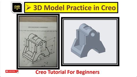 Creo Modeling Exercises Tutorial For Beginners Creo Practice