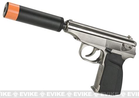 We Tech Russian Pmm Airsoft Gas Blowback Gbb Pistol Color Silver