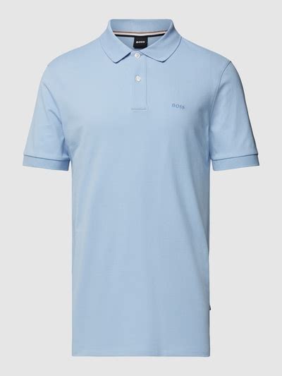 Boss Poloshirt Mit Label Stitching Modell Pallas Bleu Online Kaufen