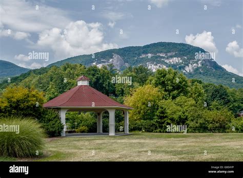 Lake Lure And Chimney Rock Landscapes Stock Photo Alamy