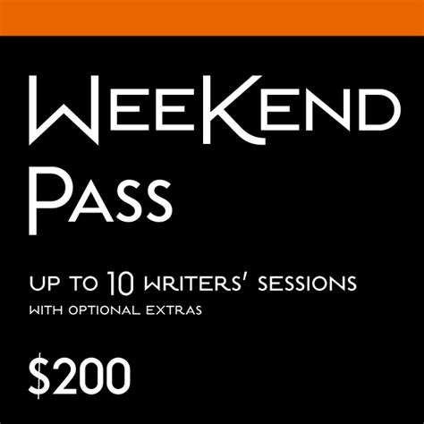 Weekend Pass St Albans Writers Festival