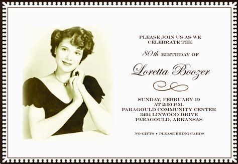 90th Birthday Invitation Template Free 90th Birthday Invitation