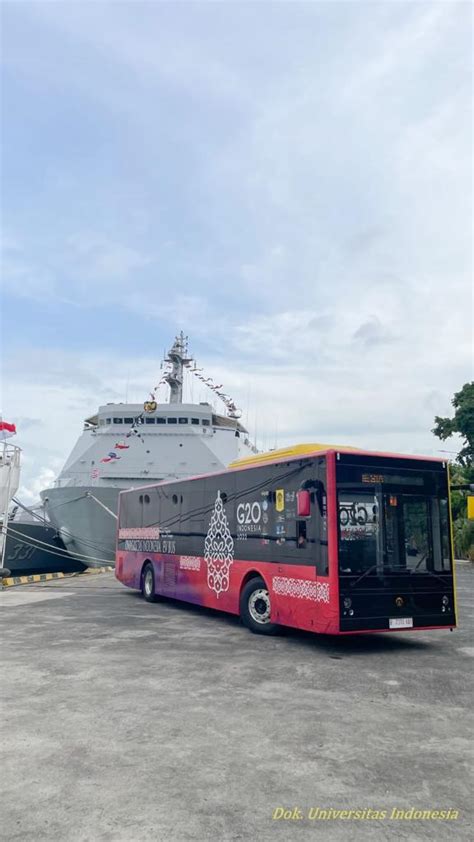 Bus Listrik Merah Putih UI Ikut Sukseskan KTT G20 Indonesia Dengan