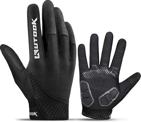 Kutook Mountain Bike Gloves Gel Padded Cycling Gloves Full Finger