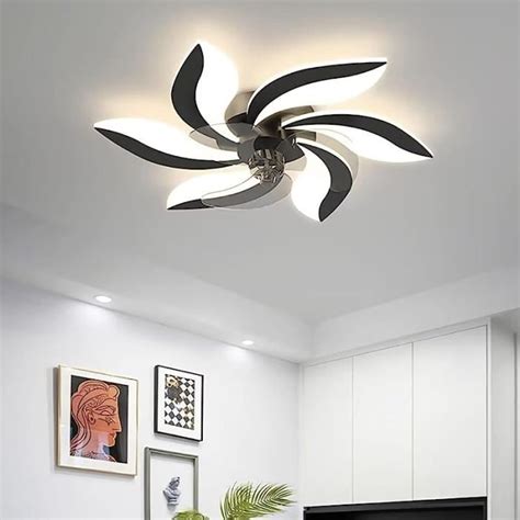 Rumocovo Ventilateur De Plafond Silencieux Avec Clairage Et