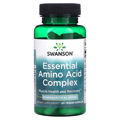 Swanson Essential Amino Acid Complex 60 Veggie Capsules