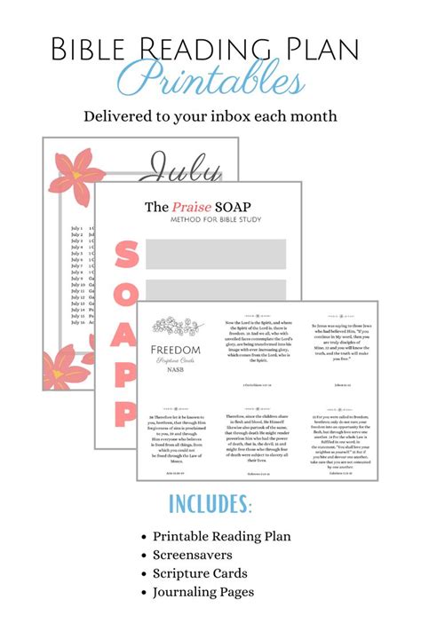 Monthly Bible Reading Plan Printables Read Bible Bible Reading Plan