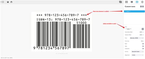 Adding Custom Texts To Barcodes