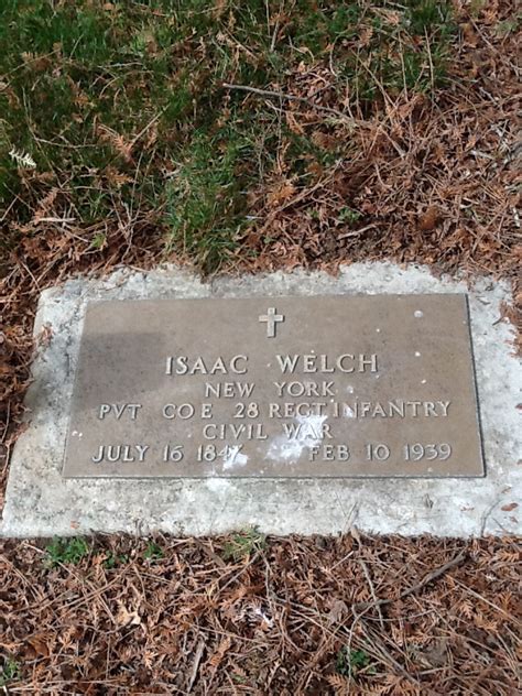 PVT Isaac Bisca Welch 1847 1939 Find A Grave Memorial