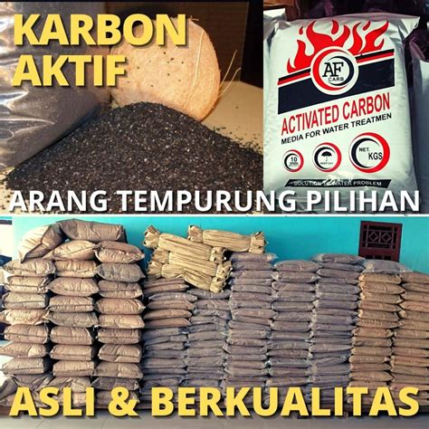 Jual Karbon Aktif Kg Tempurung Arang Kelapa Media Filter Air Kuning