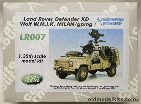 Accurate Armour Land Rover Defender Xd Wolf Wmik Milan Gpmg Lr