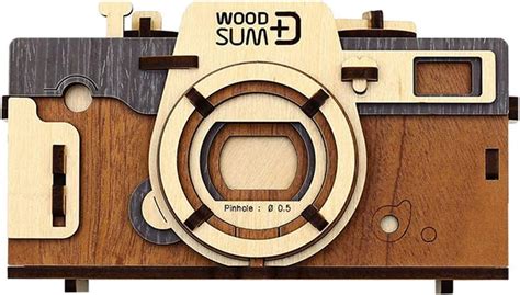 Woodsum Fully Functional Wooden 3d Puzzle Pinhole Camera