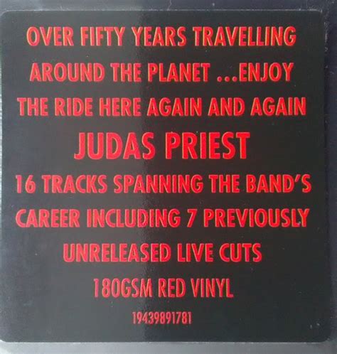 Judas Priest Reflections 50 Heavy Metal Years Of Music 180g Limited Edition Red Vinyl 2021