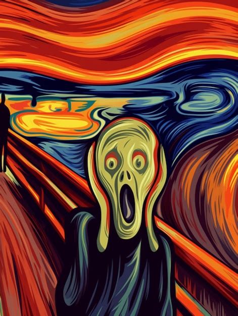 Screaming Man Painting