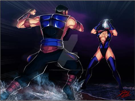 Sub Zero Vs Kitana 3 By Theinsanedarkone On Deviantart