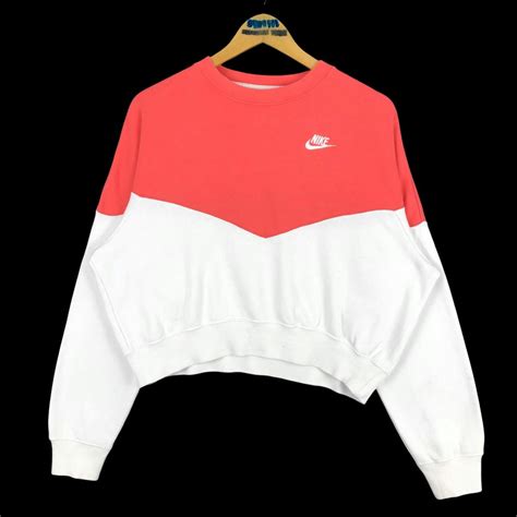 Nike Nike Swoosh Crewneck Cropped Sweatshirt Embroidery Logo Grailed