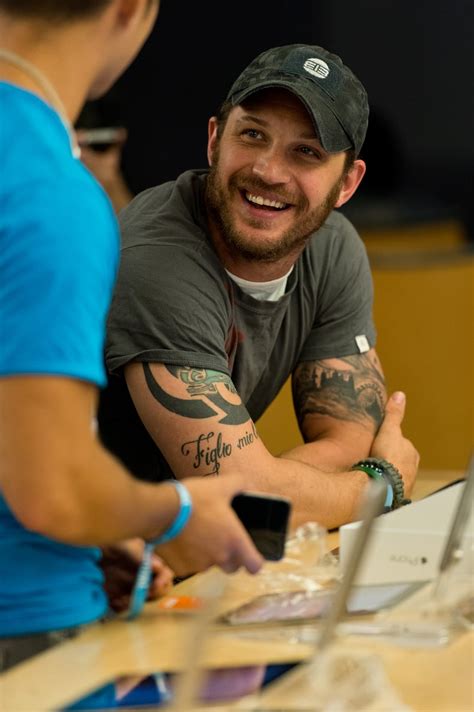 Tom Hardy Smiling Pictures Popsugar Celebrity