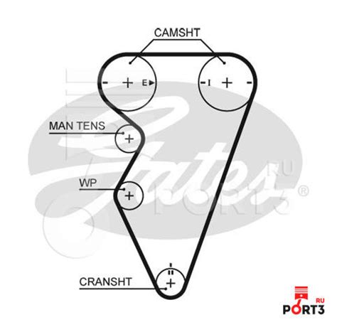 K015416XS Комплект ремня ГРМ GATES (Гейтс) - описание, фото, аналоги