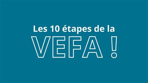 Les 10 étapes du VEFA YouTube