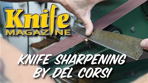 Professional Knife Sharpening Method By Custom Knifemaker Del Corsi