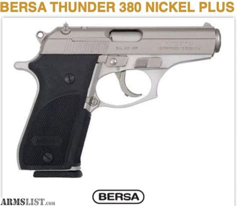 Armslist For Saletrade New Bersa Thunder Plus 380 151 380acp 15