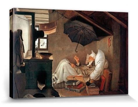 Carl Spitzweg Poster Reproduction Sur Toile Tendue Sur Châssis Le