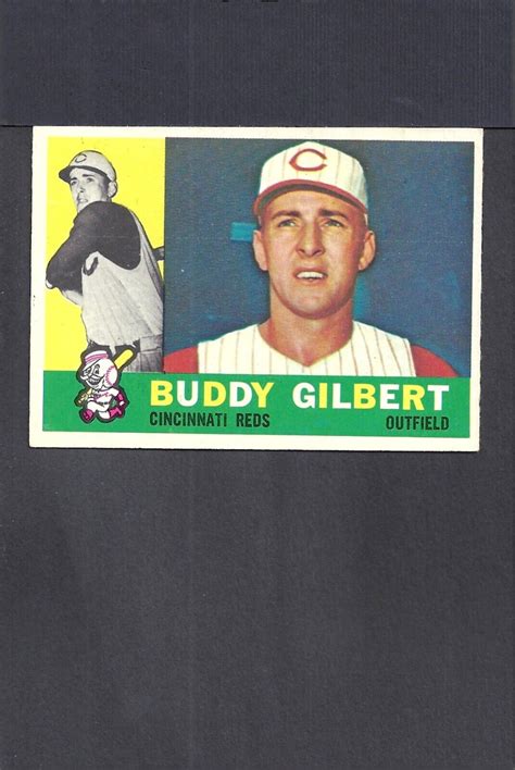 1960 Topps Set Break 359 Buddy Gilbert 3 Rc Reds No Creases Ex