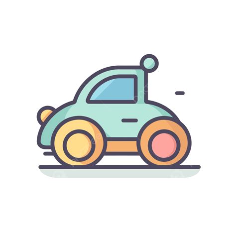 Colorful Cartoon Car Icon Vector Car Clipart Cartoon Clipart Icon Clipart Png And Vector With