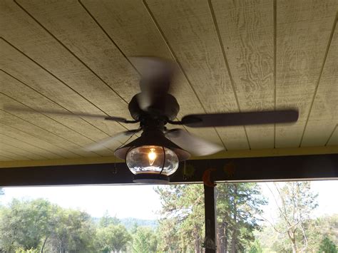 New Outside Porch Ceiling Fan with Light