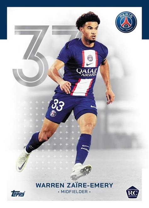 2022 23 TOPPS Paris Saint Germain Official Team Set Soccer Cards