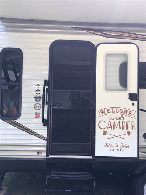 Welcome To Our Camper Custom Rv Camper Decal 11004 Rv Decals Images