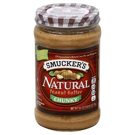 Smuckers Natural Peanut Butter 16 Oz Pack Of 4 Chunky