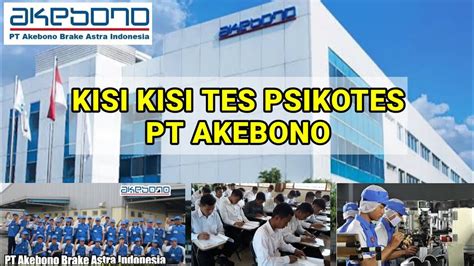 Kisi Kisi Tes Psikotes Pt Akebono Brake Astra Indonesia Youtube