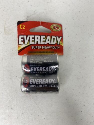 Eveready C2 C 2 Super Heavy Duty Zinc Carbon Batts 2pack 1235sw 2