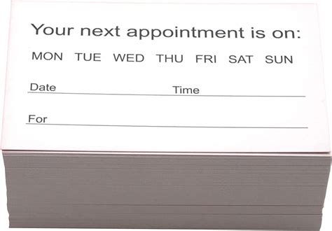 Rxbc2011 Appointment Reminder Cards Pack Of 100 Pink