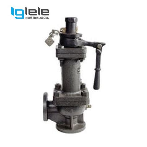 Ci Spring Loaded Single Post Safety Valve Angle Type Flange End Ss Working Parts Wj Neta Buy