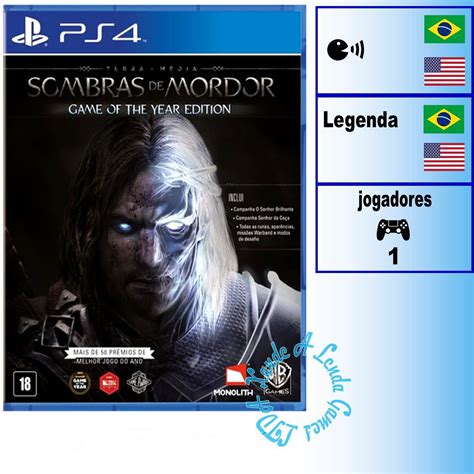 Comprar Terra Média Sombras de Mordor Game of the Year Edition para