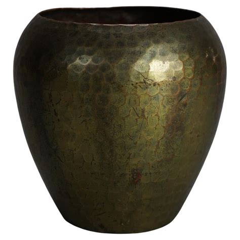 Antique Roycroft Hammered Copper Arts And Crafts Vase C For Sale At